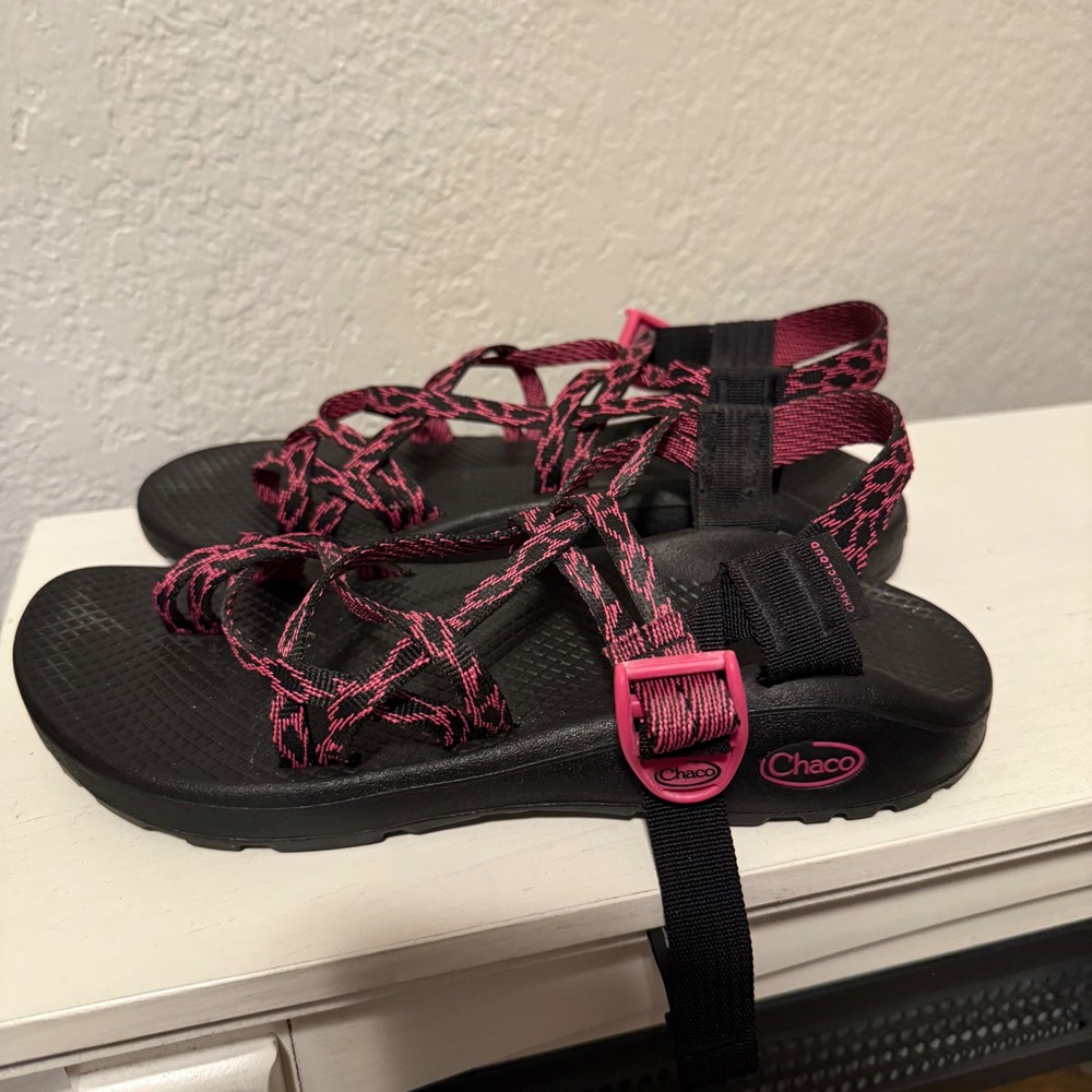 Chaco Z Cloud X Sportβ Sandals Women's US 9 Black & Pink Adjustable Straps